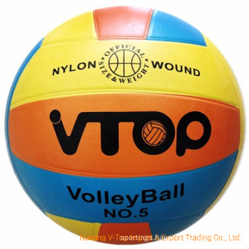 Three Color Natural Rubber Volleyball